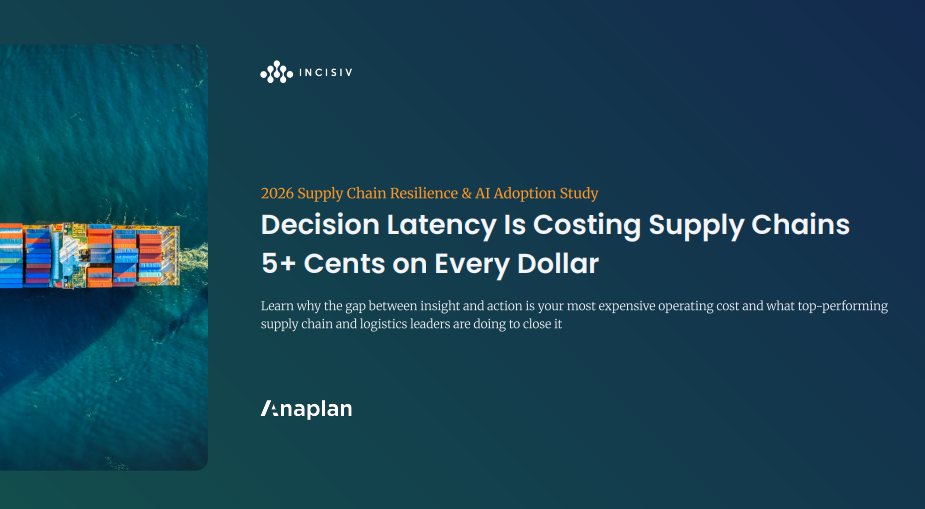 Today’s supply chains lose over 5¢ on every dollar to decision delay